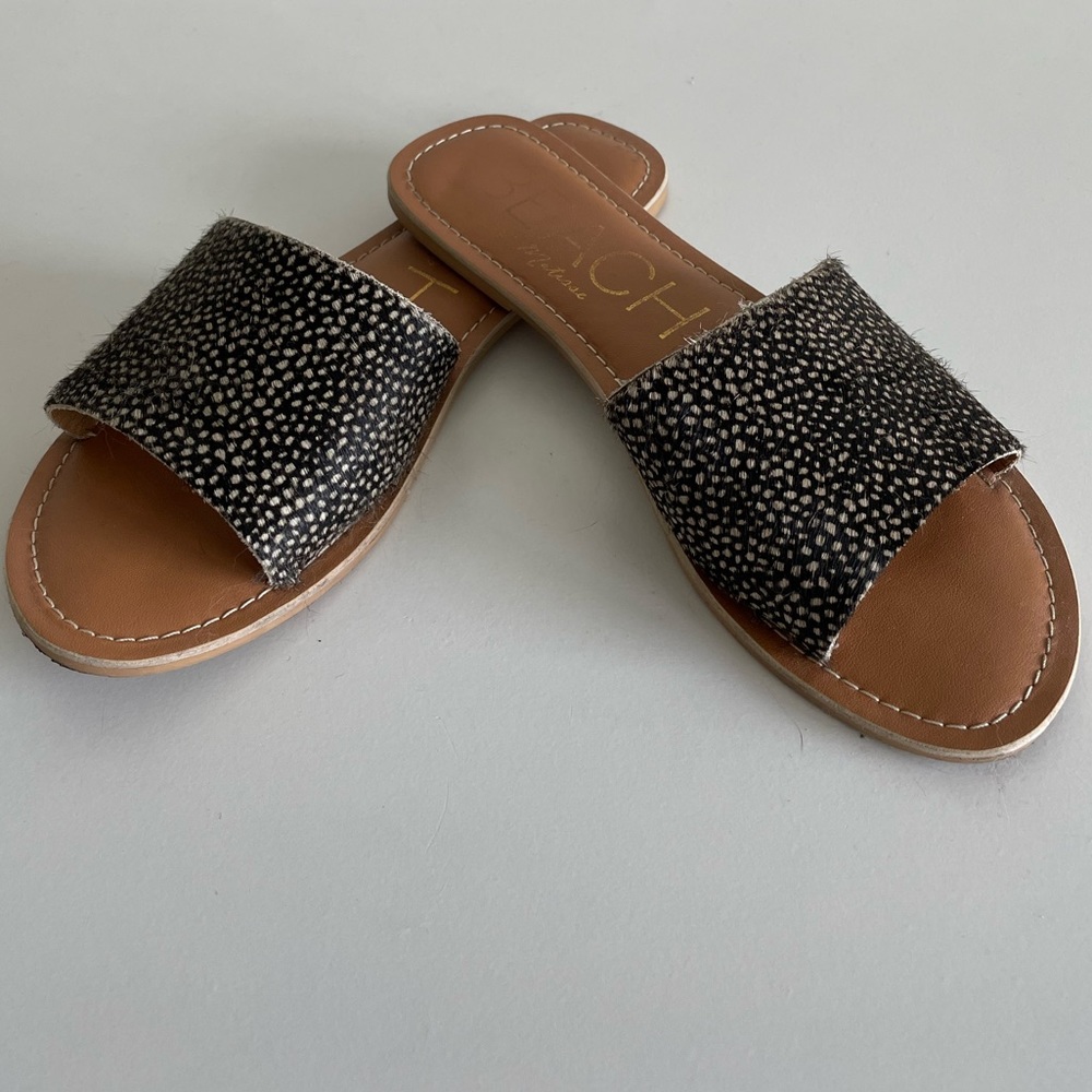 Beach by Matisse Calf Hair Cabana Slide Sandals - Picture 2 of 8